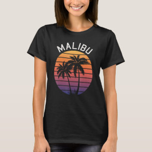 Malibu CA California Malibu Souvenir Malibu Retro T-Shirt