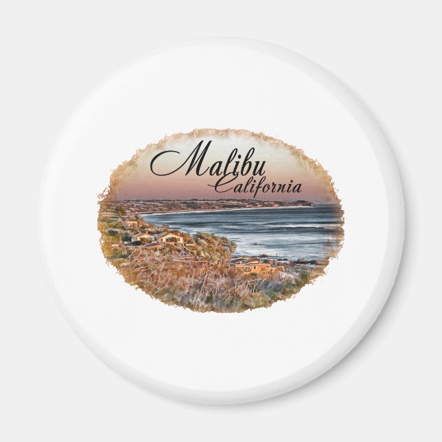 Malibu CA Magnet (Front)