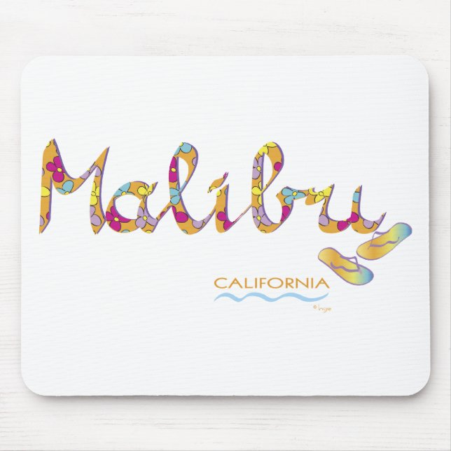 Malibu, CA Mouse Pad (Front)