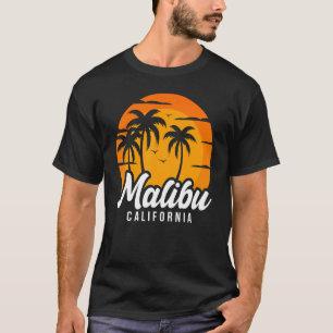 Malibu California Beach Retro Vintage Family Trip T-Shirt