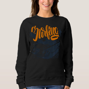 Malibu California Beach Surfboard Classic Car Beac Sweatshirt