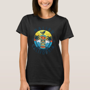 Malibu California Beach Surfing Summer Vacation Tr T-Shirt