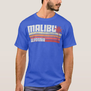 Malibu California CA Vintage 70s 80s Gift Beach Pa T-Shirt