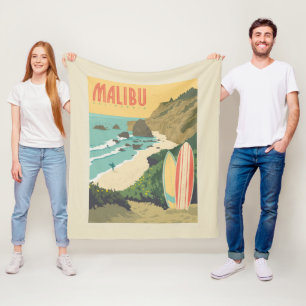 Malibu, California Fleece Blanket