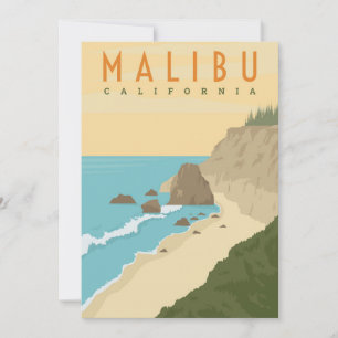 Malibu California Invitation