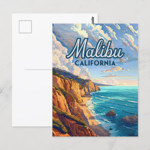 Malibu California Los Angeles El Matador Beach  Postcard