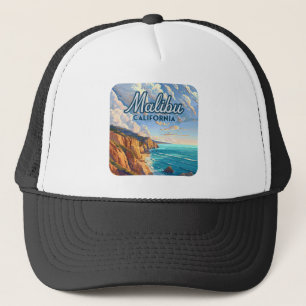 Malibu California Los Angeles El Matador Beach Trucker Hat