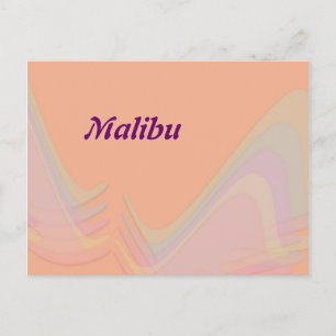 Malibu California Pastel Wings Postcard