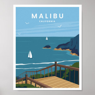 Malibu California Poster