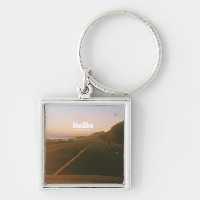 Malibu, California Road Trip  Key Ring (Front)