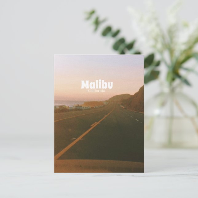 Malibu, California Road Trip  Postcard (Standing Front)