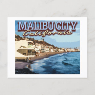 MALIBU CITY - LOS ANGELES CALIFORNIA POSTCARD