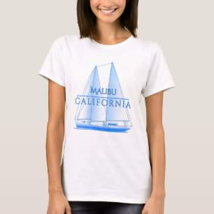 Malibu Coastal Nautical Sailing Sailor T-Shirt