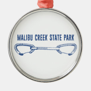 Malibu Creek State Park Rock Climbing Quickdraw Metal Ornament