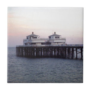 Malibu Fishing Pier Ceramic Tile