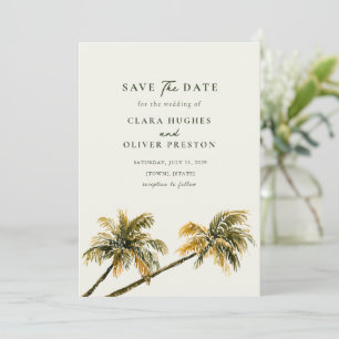 Malibu Golden Hour Palm Coast California Wedding Save The Date