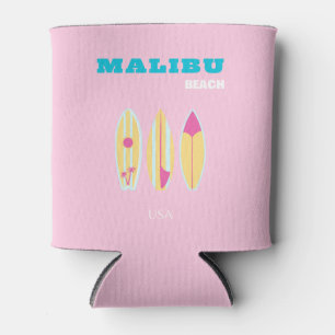Malibu, Malibu Beach, Preppy, Preppy Girl, Pink Can Cooler