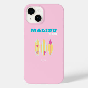 Malibu, Malibu Beach, Preppy, Preppy Girl, Pink Case-Mate iPhone 14 Case