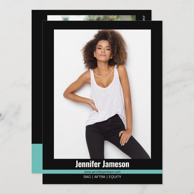 Malibu Ridge 4 Model Actor Talent Flip Cards (Front/Back)