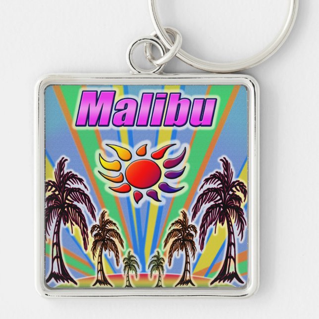 Malibu Summer Love Keychain (Front)