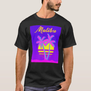 Malibu Travel Summer Vacation Beach T-Shirt