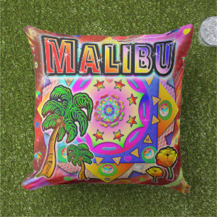 Malibu Tropical Friends Pillow
