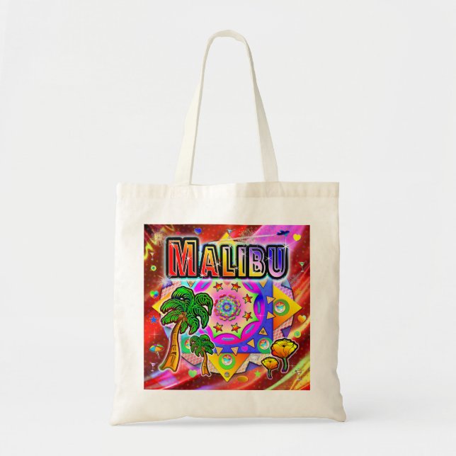 Malibu Tropical Friends Tote Bag (Front)