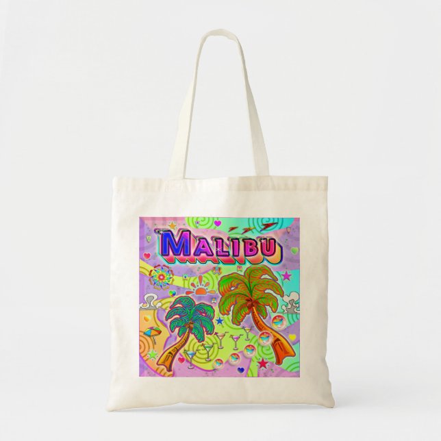 Malibu Vacation Target Tote Bag (Front)
