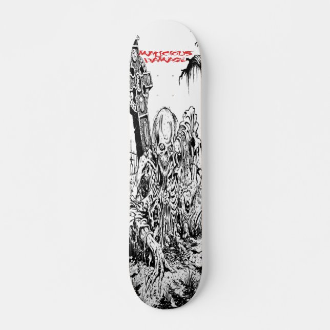 MALICIOUS DAMAGE ZOMBIE SKATEBOARD (Front)