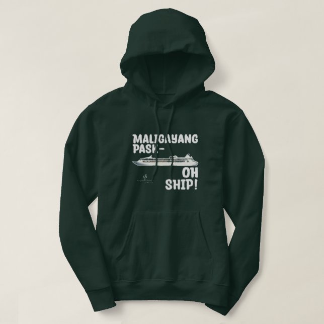 Maligayang Pask-OH SHIP! Silver Christmas Cruise Hoodie (Design Front)