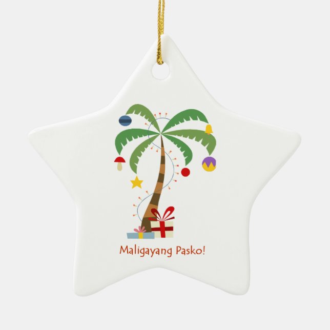 Maligayang Pasko! Christmas Tree Ornament (Front)