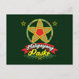 Maligayang Pasko Filipino Christmas Philippines Postcard