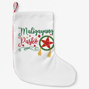 Maligayang Pasko Filipino Christmas Philippines Small Christmas Stocking