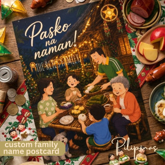 Maligayang Pasko Filipino Holiday Traditions Postcard