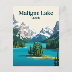Maligne Lake Canada Postcard