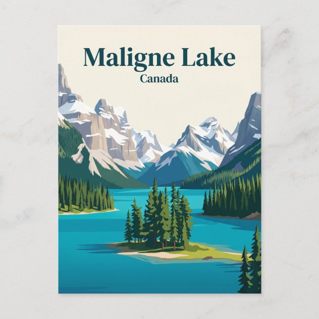 Maligne Lake Canada Postcard (Front)
