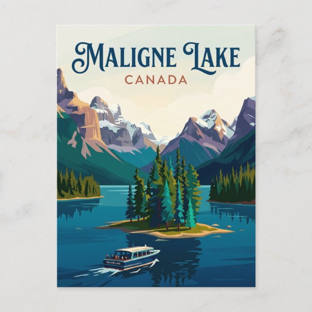 Maligne Lake Canada Postcard (Front)