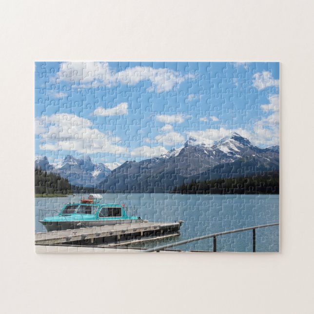 Maligne Lake Jasper Canada. Jigsaw Puzzle (Horizontal)