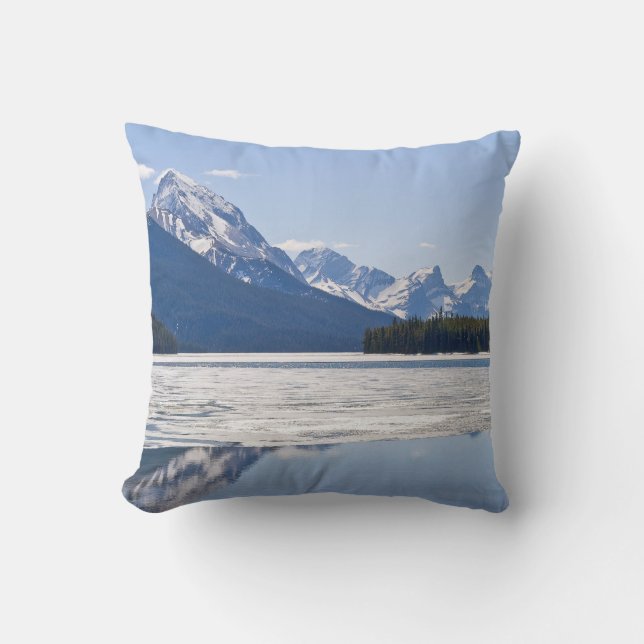 Maligne Lake - Jasper National Park, Canada Cushion (Front)