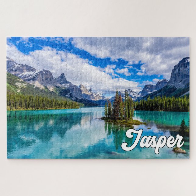 Maligne Lake, Jasper National Park Jigsaw Puzzle (Horizontal)