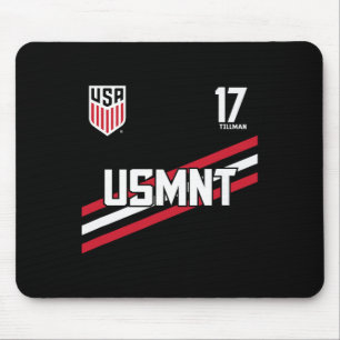Malik Tillman 17 Navy Usmnt Officially Licensed  Mouse Pad