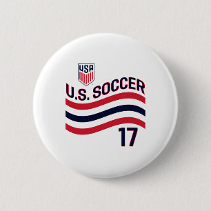 Malik Tillman 17 White Usmnt Officially Licensed 6 Cm Round Badge
