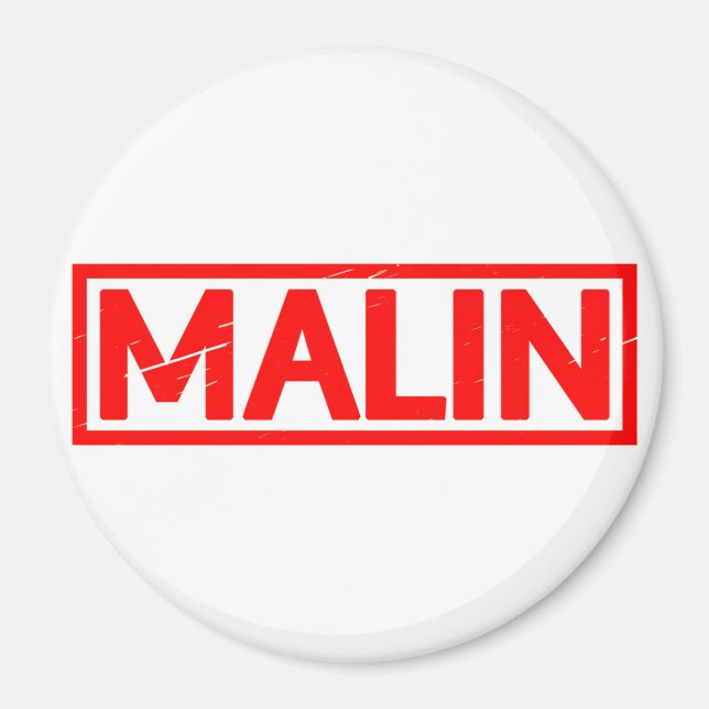 Malin Stamp Magnet (Front)