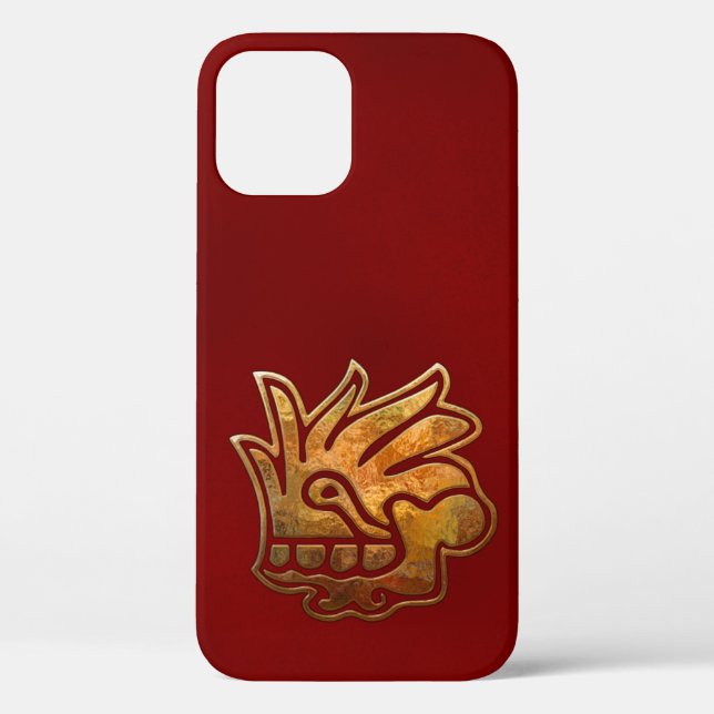 Malinalli AZTEC Gold & Red Case-Mate iPhone Case (Back)
