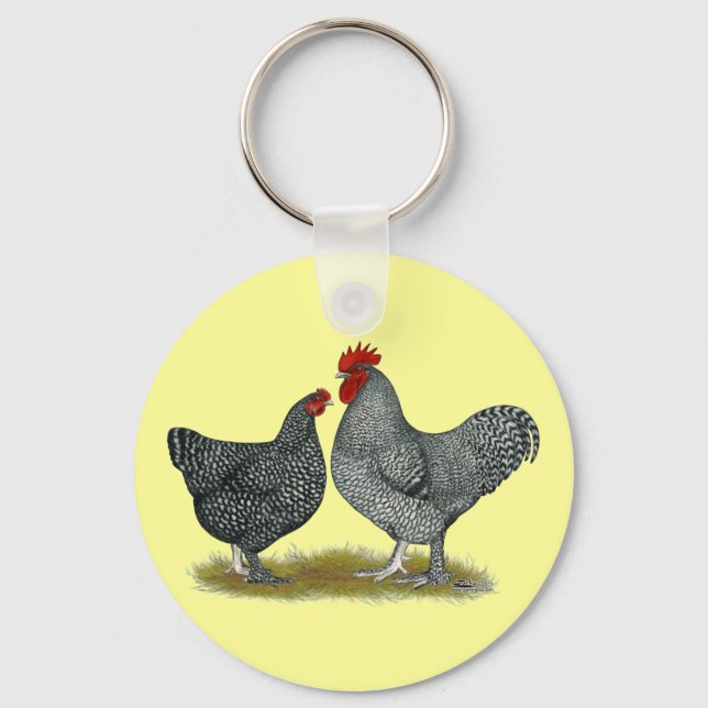 Maline Chickens Key Ring (Front)