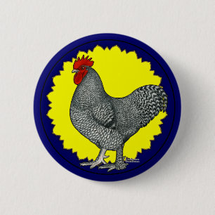 Maline Rooster 6 Cm Round Badge