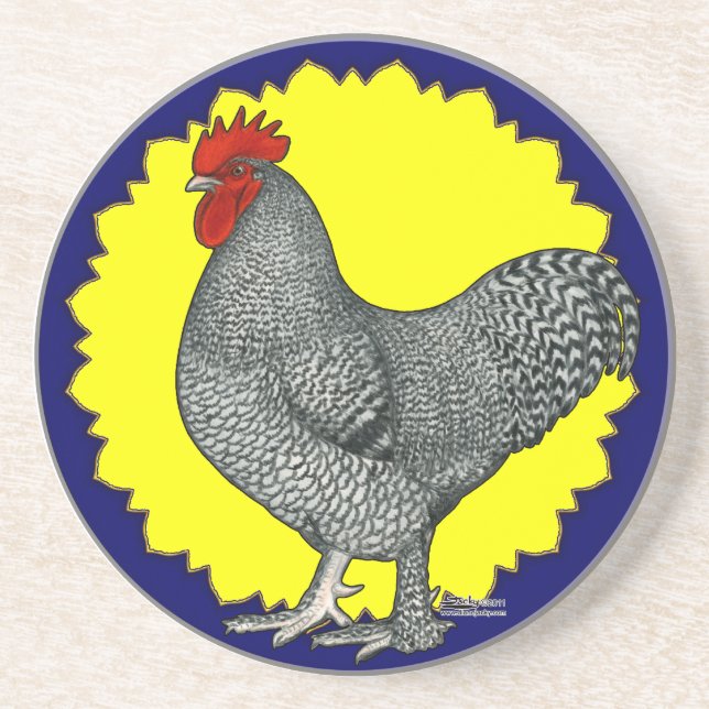 Maline Rooster Coaster (Front)
