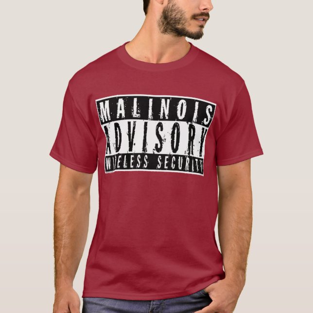 Malinois Advisory Wireless Security T-Shirt (Front)
