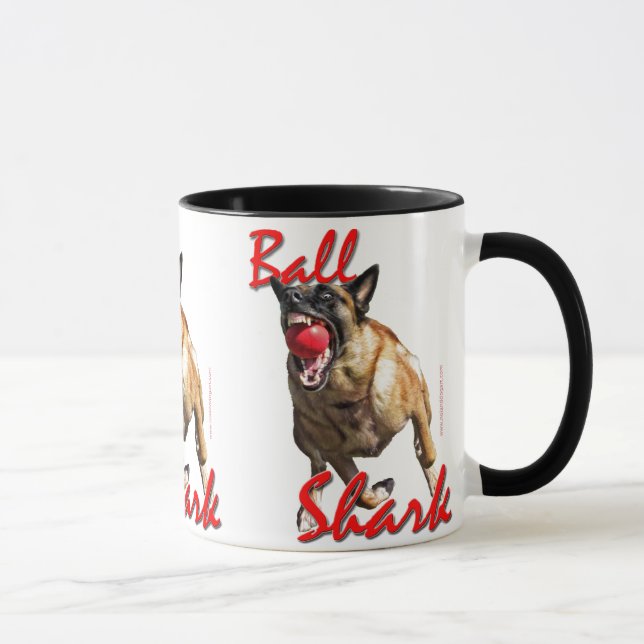 Malinois Ball Shark 2 Mug (Right)