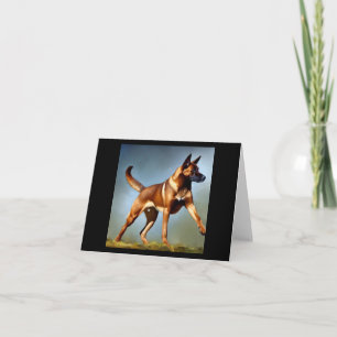 Malinois Belgian Shepherd Dog  Card